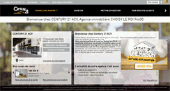 Desktop Screenshot of century21-acv-choisy.com