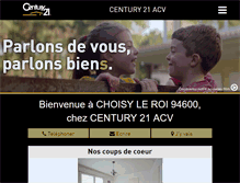 Tablet Screenshot of century21-acv-choisy.com